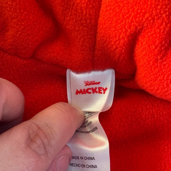 Mickey Mouse Vibrant Red Hooded Vest - Picture 4 of 4